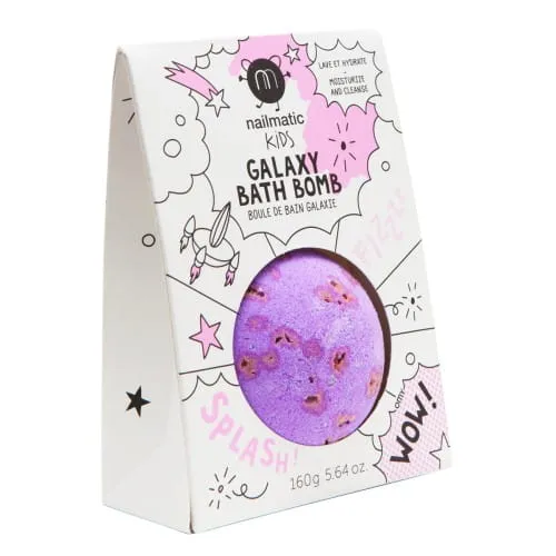 Nailmatic Kids, Galaxy Bath Bomb (Musująca kula do kąpieli)