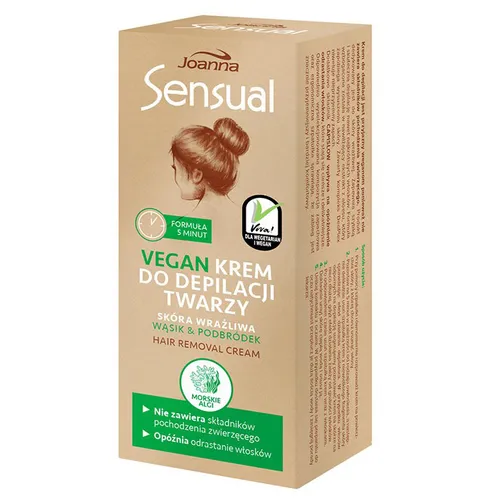 Joanna Sensual Vegan, Krem do depilacji twarzy
