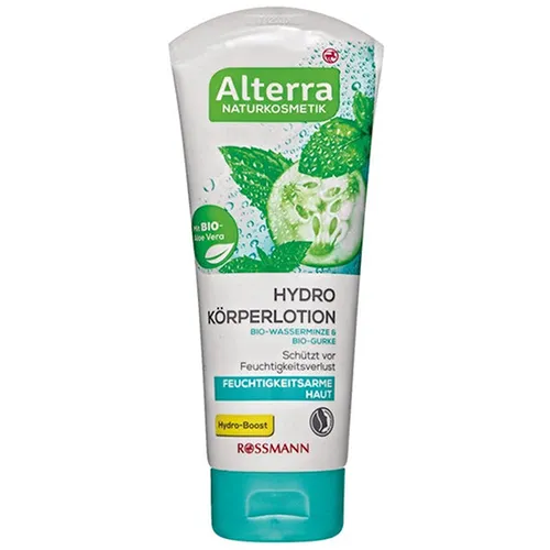 Alterra Hydro Körperlotion Bio-Wasserminze & Bio-Gurke (Nawilżające mleczko do ciała)