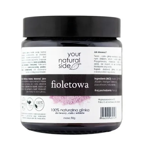 Your Natural Side 100% naturalna glinka fioletowa kaolin - 1