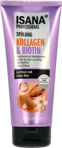 Isana Professional, Kollagen & Biotin Spulung (Odżywka do włosów z kolagenem i biotyną)