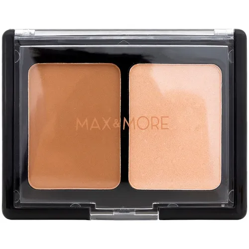 Max & More Bronze & Highlight Powder (Puder brązujący i rozświetlający) - 1