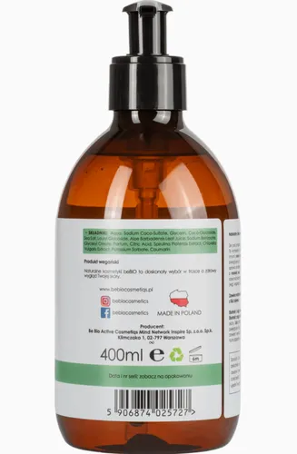 beBIO Naturalny żel pod prysznic `Spirulina i Chlorella-algi` - 4