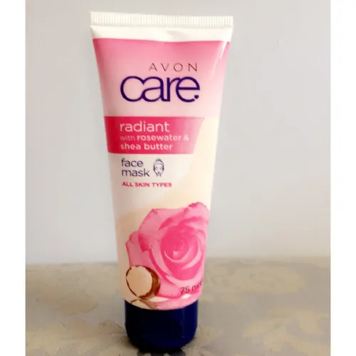 Avon Care, Radiant with Rosewater & Shea Butter, Face Mask (Rozświetlająca maska do twarzy z wodą różaną i masłem shea) - 2