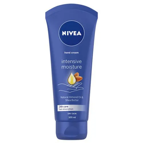 Nivea Hand Cream Intensive Moisture Natural Almond Oil & Shea Butter (Intensywnie nawilżający krem do rąk `Naturalny olej migdałowy & Masło shea`)