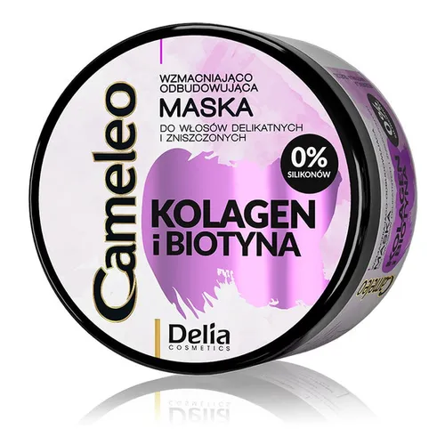 Delia Cameleo, Kolagen i Biotyna, Wzmacniająco-odbudowująca maska do włosów