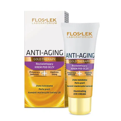 Floslek Gold Therapy, Rozświetlający krem pod oczy