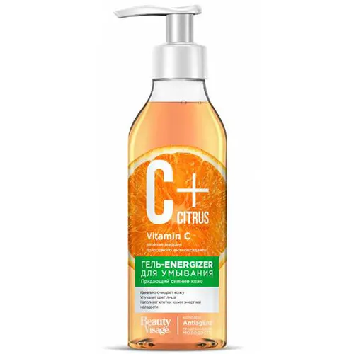 Fitokosmetik C + Citrus Power, Żel- energizer do mycia twarzy z kompleksem przeciw starzeniu Anti-Age