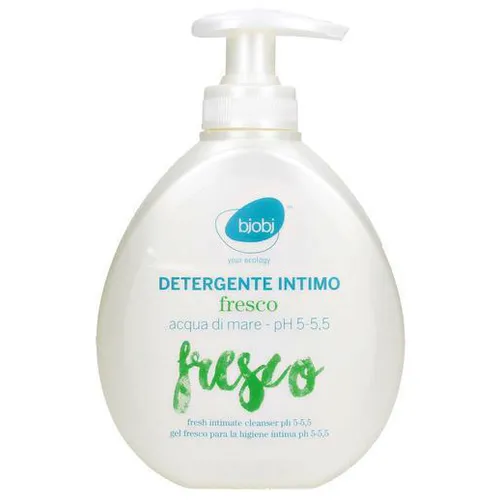 Bjobj Detergente Intimo Fresco (Hypoalergiczny płyn do higieny intymnej z wodą morską, aloesem, malwą i nagietkiem) - 1