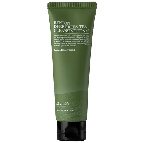 Benton Deep Green Tea, Cleansing Foam (Odświeżająca pianka do mycia twarzy)
