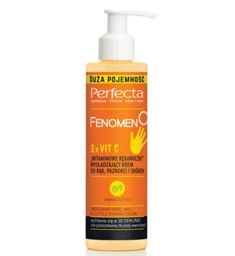 Perfecta Fenomen C, Krem do rąk, paznokci i skórek wygładzający `Witaminowe rękawiczki ` (nowa wersja)