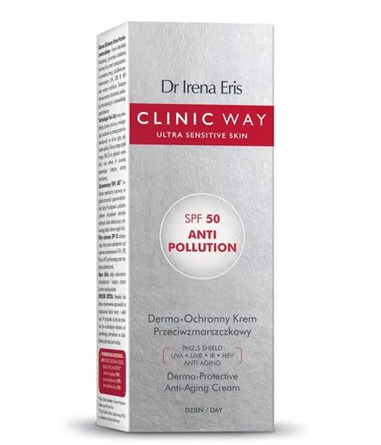 Dr Irena Eris Clinic Way Ultra Sensitive Skin, Dermo Protective Anti Aging Cream SPF 50 (Dermo-ochronny krem przeciwzmarszczkowy do twarzy)