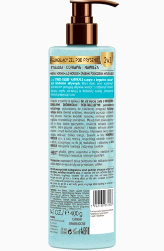 Bielenda Stress Relief Naturals, Peelingujący żel pod prysznic 2 w 1 `Sea Salt` - 2