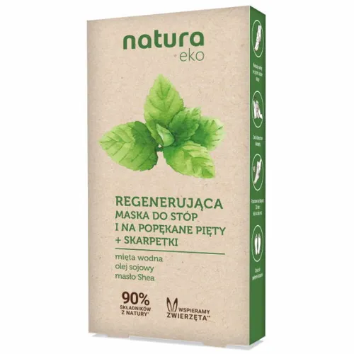 Natura Eko Regenerująca maska do stóp i na popękane pięty + skarpetki