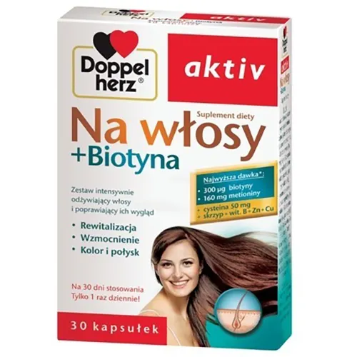 Doppelherz Aktiv, Na włosy + Biotyna - 1