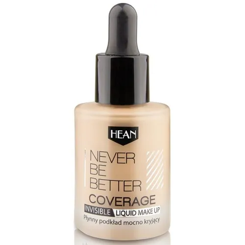 Hean Never Be Better Coverage, Invisivble Liquid Make-up (Płynny podkład mocno kryjący)