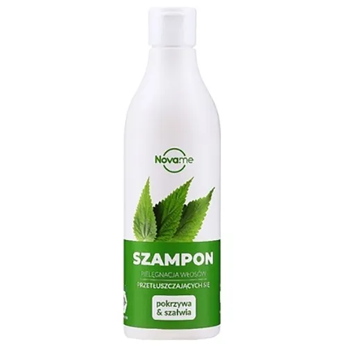 Novame Szampon do włosów przetłuszczających się `Pokrzywa i szałwia`