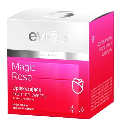 Evree Magic Rose, Upiększający krem do twarzy do skóry mieszanej
