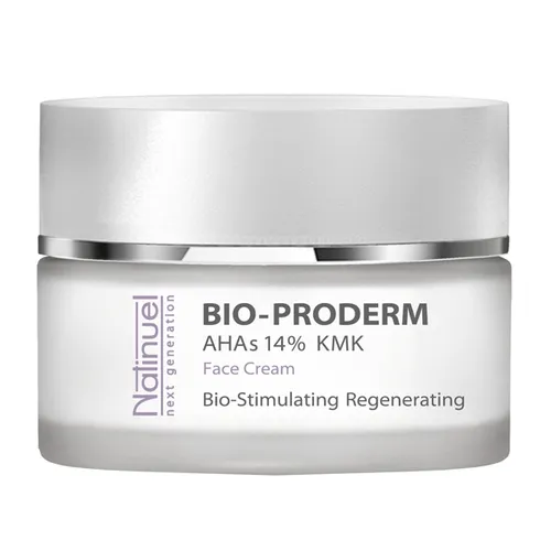 Natinuel Bio-Proderm AHAs 14% KMK Face Cream (Wygładzająco-antyoksydacyjny krem anti-aging dla skóry normalnej)