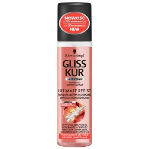 Schwarzkopf Gliss Ultimate Resist, Ekspresowa odżywka regeneracyjna do włosów