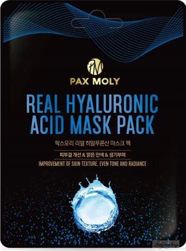 Pax Moly Real Hyaluronic Acid Mask Pack Real (Maska w płachcie intensywnie nawilżająca z kwasem hialuronowym)