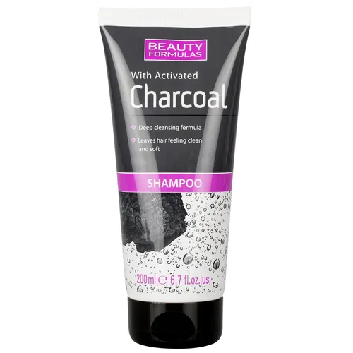 Beauty Formulas Shampoo with Activated Charcoal (Głęboko oczyszczający szampon z aktywnym węglem)