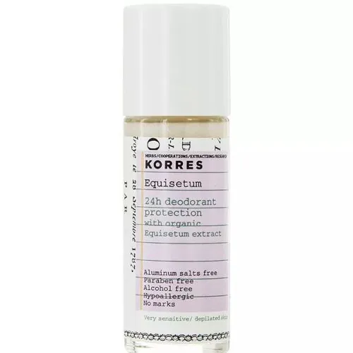 Korres Equisetum Deodorant Roll-on 24h (Dezodorant w kulce bez soli glinu)