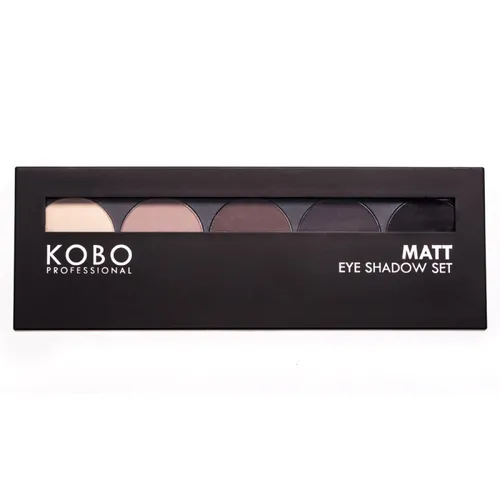 Kobo Professional Matt Eyeshadow Set (Paleta 5 matowych cieni do oczu) - 3
