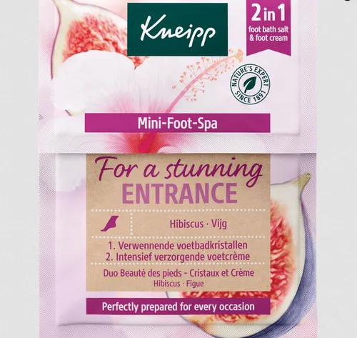 Kneipp Mini Foot Spa Duo Hibiscus & Vijg For a Stunning Entrance (Mini spa do stóp `Hibiskus i Figa`)