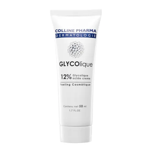 Colline Pharma GLYCOLique, 12% Glycolique Acide Creme, Peeling Cosmetique (Peeling kosmetyczny w formie kremu z zawartością 12% kwasu glikolowego)