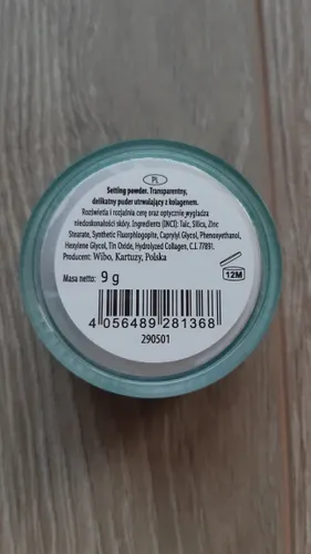 Cien Gym Look, Fit Your Make Up Powder (Transparentny puder utrwalający z kolagenem) - 2