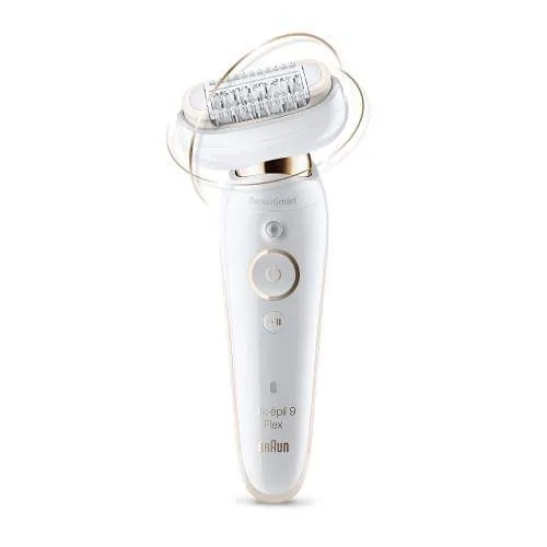 Braun Silk-epil 9 Flex, Depilator do stosowania na mokro i na sucho z całkowicie elastyczną głowicą - 1