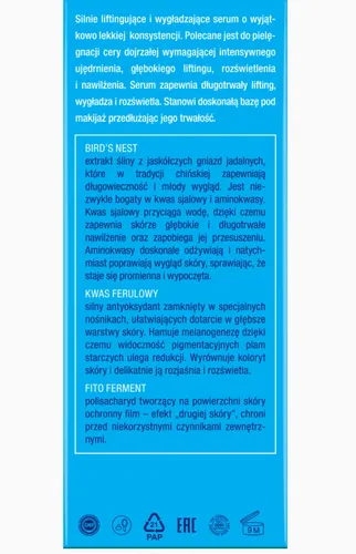 Perfecta Bird`s Nest, Serum na dzień i na noc `Intensywny lifting i rozświetlenie` - 3