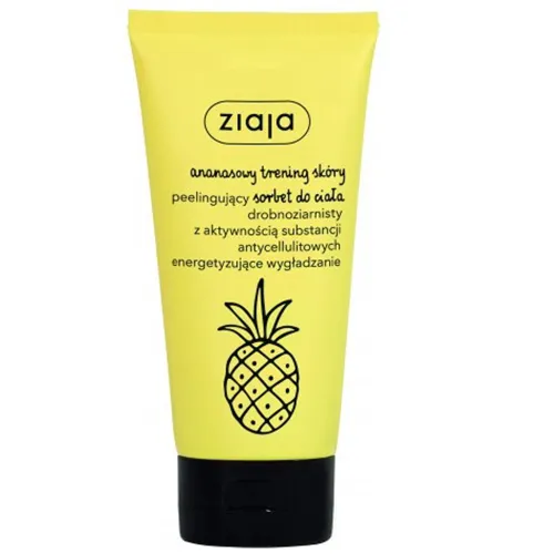 Ziaja Ananasowy trening skóry, Peelingujący sorbet do ciała drobnoziarnisty