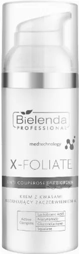 Bielenda Professional X-Foliate, Anti Couperose, Krem z kwasami do skóry naczynkowej