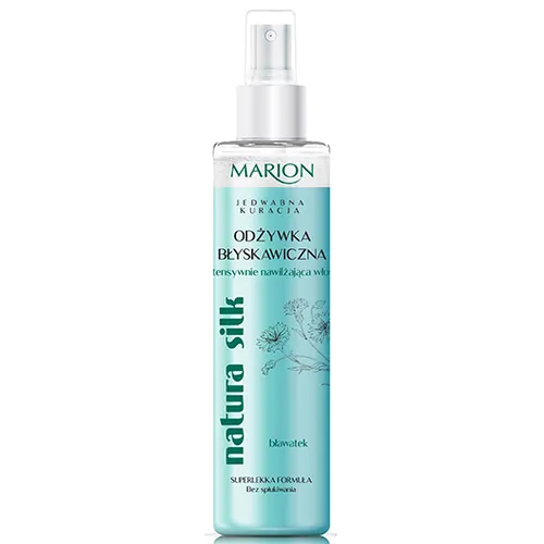Marion Natura Silk, Jedwabna kuracja, Błyskawiczna odżywka intensywnie nawilżająca - 1