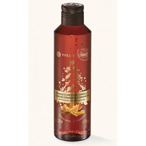 Yves Rocher Noël 2015, Orange Confite & Cannelle, Bain Douche (Żel do pod prysznic ‘Kandyzowana pomarańcza i cynamon`)