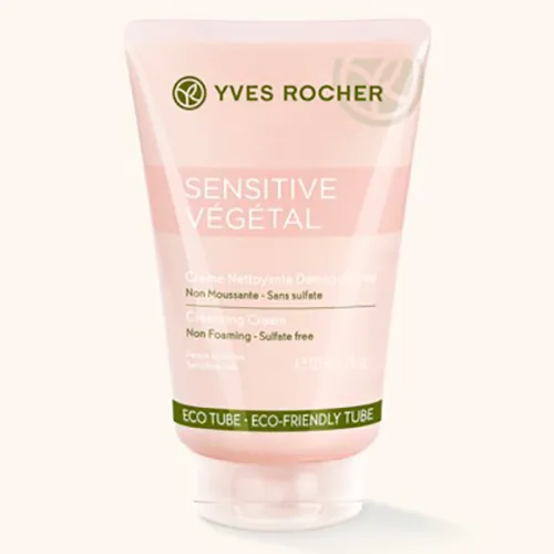 Yves Rocher Sensitive Vegetal, Creme Nettoyante Demaquillante (Delikatny krem do demakijażu do skóry wrażliwej)