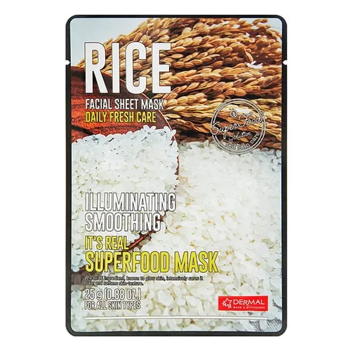 Dermal Korea It's Real Superfood Rice Mask (Maseczka w płachcie z ekstraktem z ryżu)