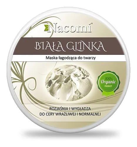 Nacomi Glinka Biała, Maska łagodząca do twarzy - 2