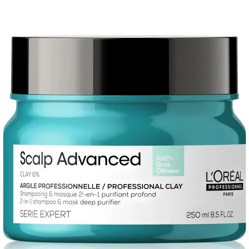 L'Oreal Professionnel Serie Expert, Scalp Advanced, Anti-Oiliness 2-In-1 Deep Purifier Clay (Szampon i maska 2 w 1 do przetłuszczających się włosów i skóry głowy)