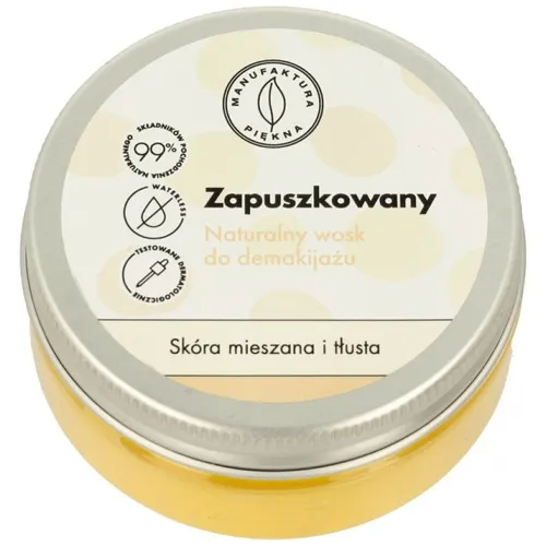 Manufaktura Piękna Naturalny wosk do demakijażu skóra mieszana i tłusta