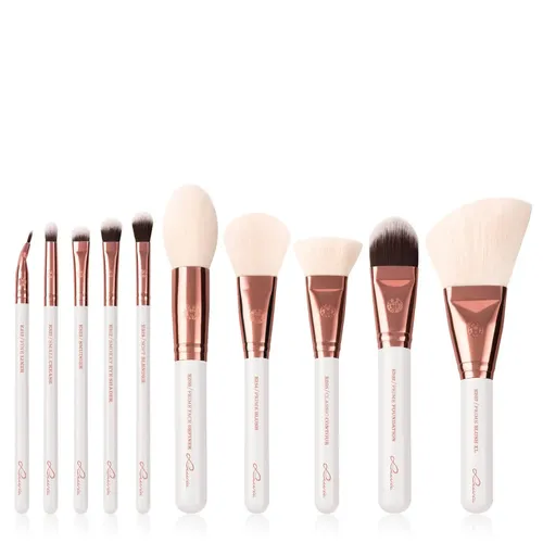 Luvia Cosmetics Expansion Set - Feather White (Zestaw pędzli do makijażu oczu i twarzy)