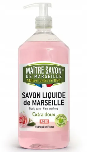 Maitre Savon de Marseille Savon Liquide de Marseille Rose (Mydło marsylskie w płynie `Róża`)