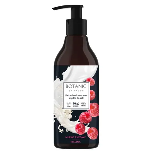 Botanic Skin Food Mleczne mydło do rąk `Mleko ryżowe i malina`