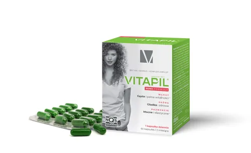 Vitapil Suplement diety ze składnikami na piękne, zdrowe, mocne  włosy, skórę i paznokcie - 2