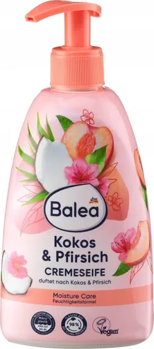 Balea Kokos & Pfirsisch Cremeseife (Mydło w płynie Brzoskwinia i kokos)
