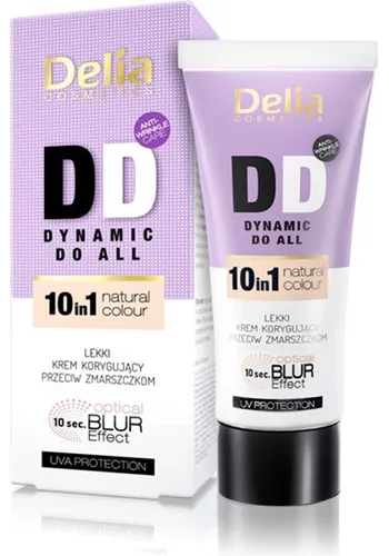 Delia Dynamic Do All 10 in 1 Natural Colour (Lekki krem DD korygujący przeciw zmarszczkom) - 2