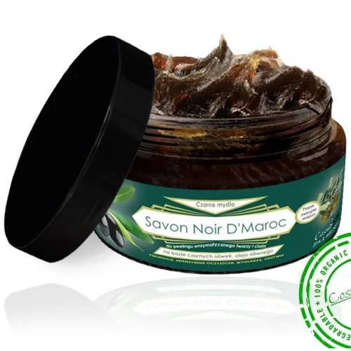 CosmoSPA Savon Noir D`Maroc (Czarne mydło na bazie czarnych oliwek i oleju oliwnego)