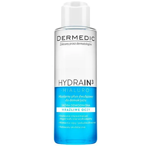 Dermedic Hydrain 3, Micelarny płyn dwufazowy do demakijażu - 2